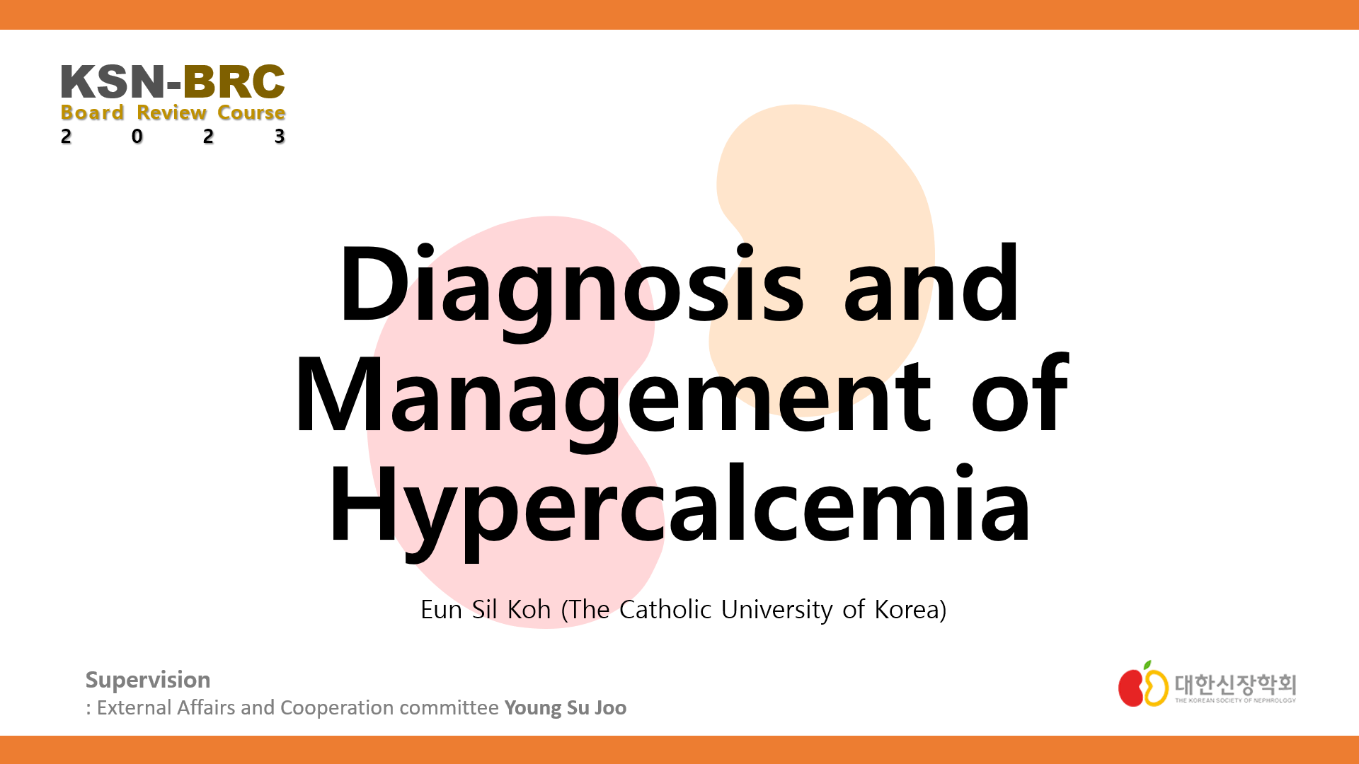 THE KOREAN SOCIEYT OF NEPHROLOGY